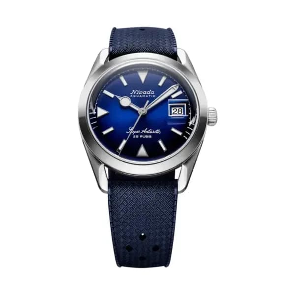 Nivada Grenchen Montre Super Antarctic Blue Automatic Date 32076A