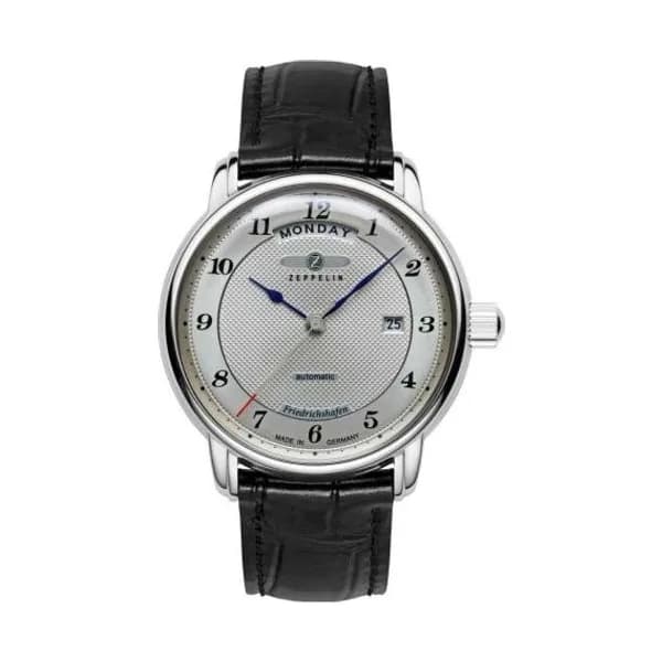 Zeppelin Montre Zeppelin Friedrichshafen Auto Day-Date Automatique Cadran Argent - 85624