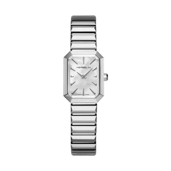 Michel Herbelin Montre Herbelin Collection Octognone en Acier Argenté