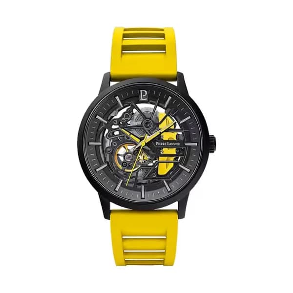 Pierre Lannier Montre Pierre Lannier Paddock Homme Caoutchouc Jaune - Cleor