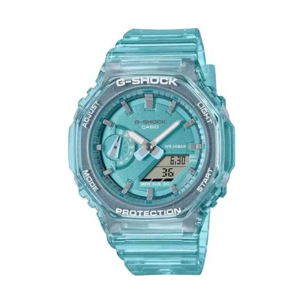 Casio Montre GShock Classic Lady - Série GMA-S - Transparent Bleu 46.2 x 42.9 mm- GMA-S2100SK-2A