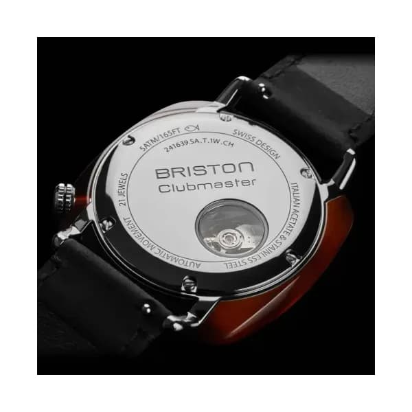 Briston Montre Clubmaster Legend Petite Seconde Bleu Marine 241639.SA.T.15W.CH