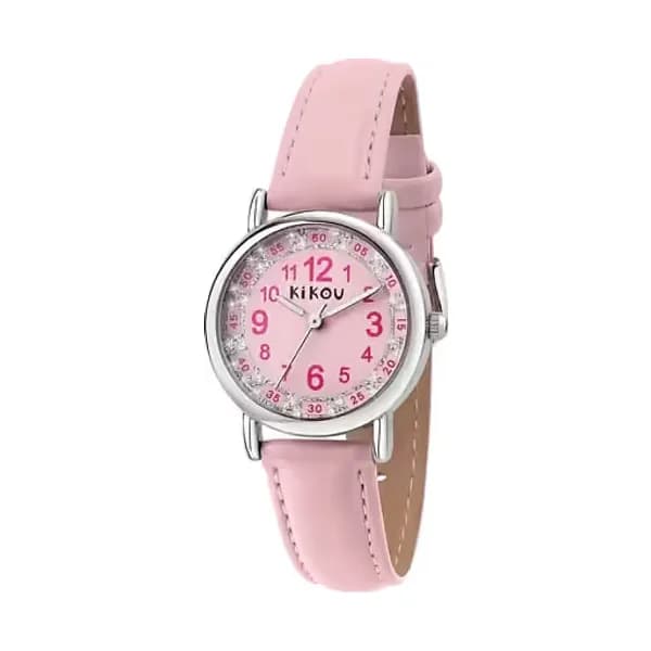 Kikou Montre Analogique Enfant Kikou Cuir Rose R4551105501