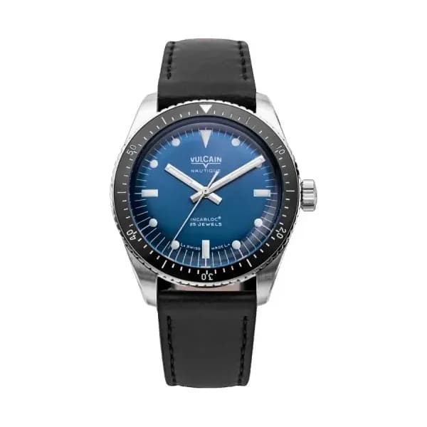 Vulcain Montre Skindiver Nautique Blue White Lum 660170B37