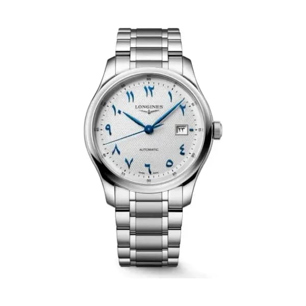 Longines Montre Longines Master Collection 41mm Automatique Cadran Argenté Grain D'Orge Chiffres Arabes