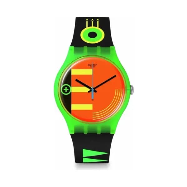 Swatch Montre quartz Mixte New gent Orange
