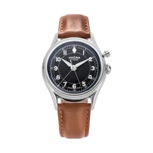 Vulcain Cricket Classique 36MM Black & White/Blue