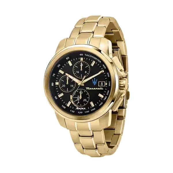 Maserati Montre Homme MASERATI SUCCESSO SOLAR en Métal Jaune