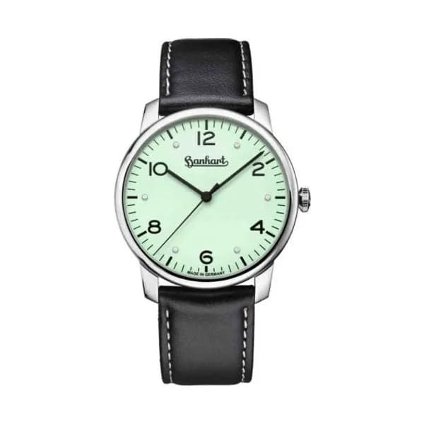 Hanhart Montre Hanhart Pioneer Silva Pistachio - Noir Automatique diamètre 38.5 mm- 782.290-8010