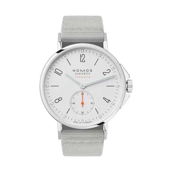 Nomos Montre NOMOS Ahoi Neomatik automatique bracelet textile gris 36,3 mm