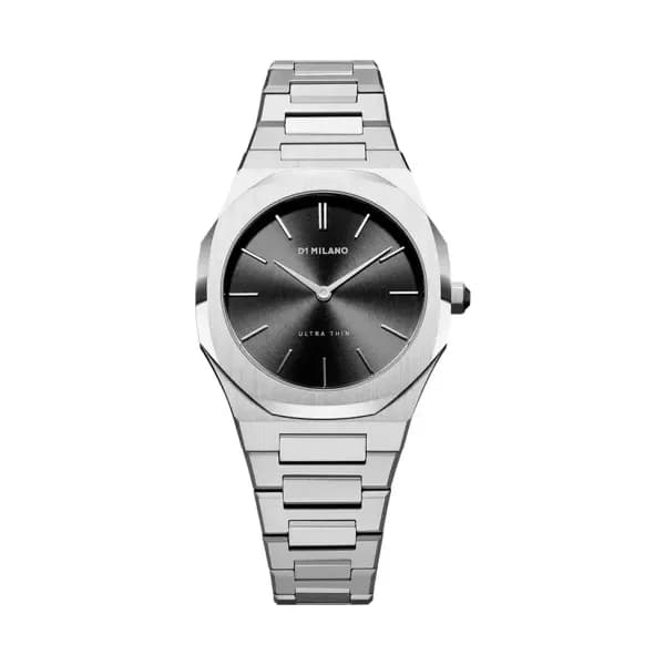 D1 Milano Montre quartz Femme Ultra thin Noir