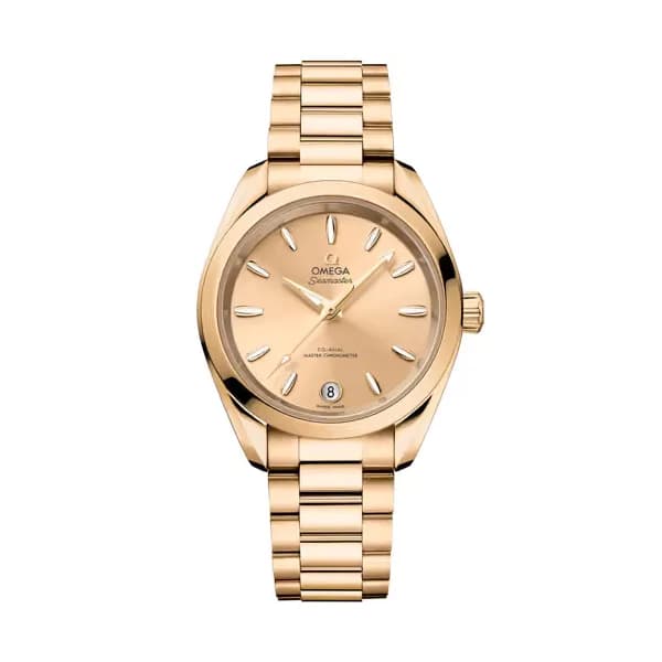 Omega Seamaster 34 mm, or Moonshine™ sur or Moonshine™
