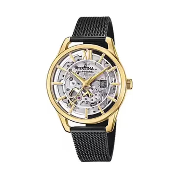 Festina Montre Femme FESTINA AUTOMATIC en Acier Noir