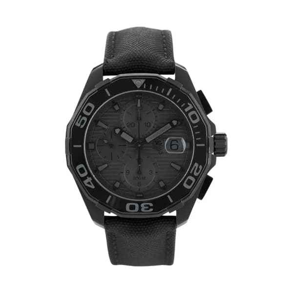 TAG Heuer Montre TAG Heuer Aquaracer Special Edition "Black Phantom" Chronographe automatique 43 mm Full Set 2016