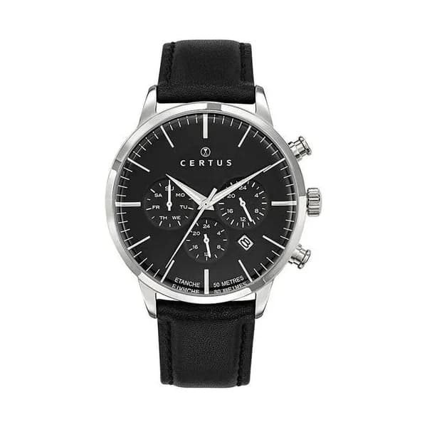 Certus Montre Certus en Cuir Noir