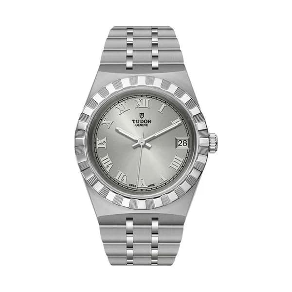 Tudor Montre Tudor Royal automatique cadran argenté bracelet acier 34 mm