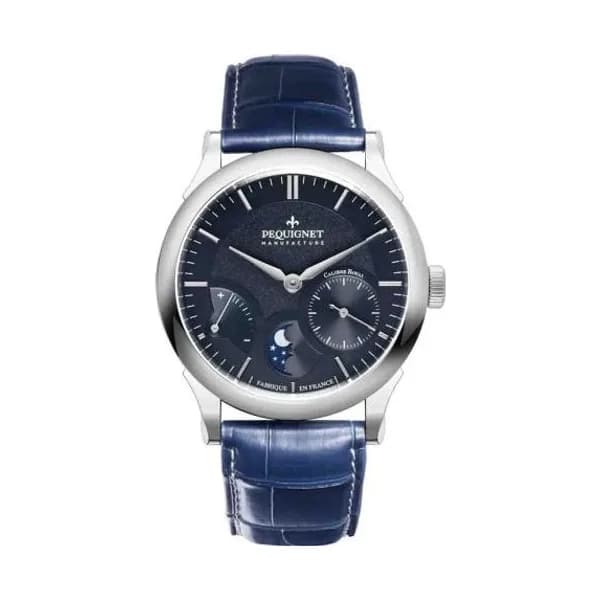 Pequignet E. Montre Pequignet Royale Paris Automatique Cadran Bleu - 9007373