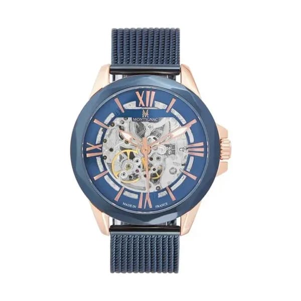 Montignac Montre Montignac Round Automatique Bleu