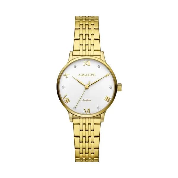 Amalys Montre Amalys Collection Walker en Acier et PVD Doré