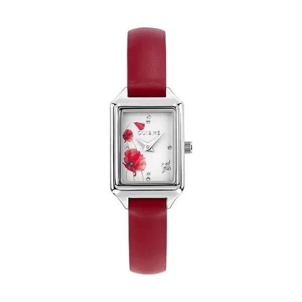 Oui & Me Montre Femme Oui&me Cuir véritable recyclé Rouge ME010414