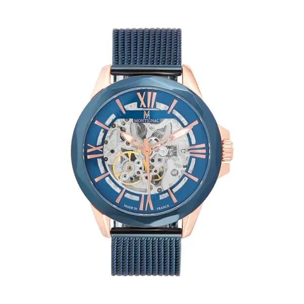 Montignac Montre automatique Homme Round Bleu