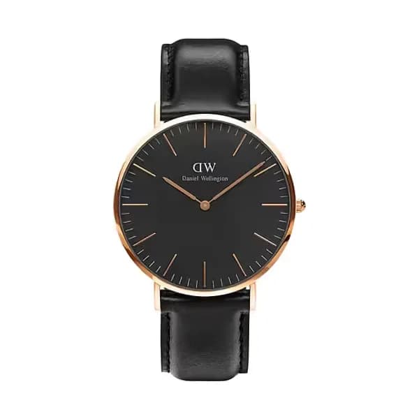 Daniel Wellington Montre Homme DANIEL WELLINGTON en Cuir Noir