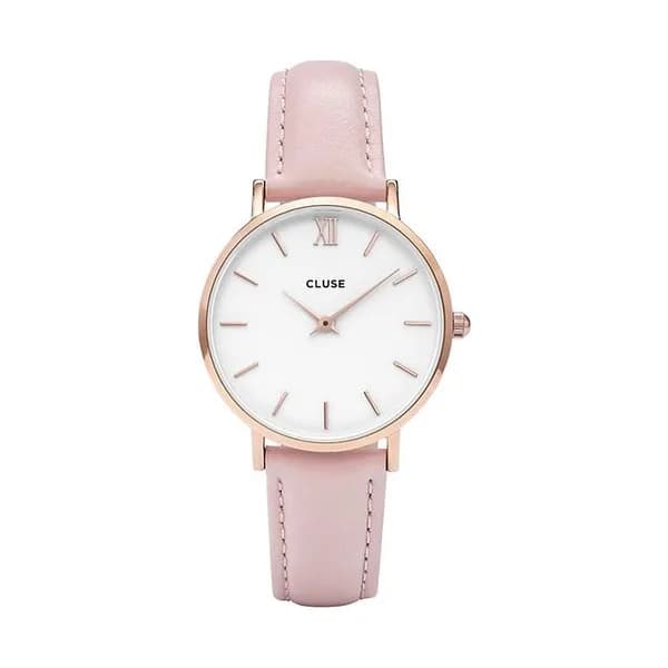 Cluse Montre Cluse en Cuir Rose
